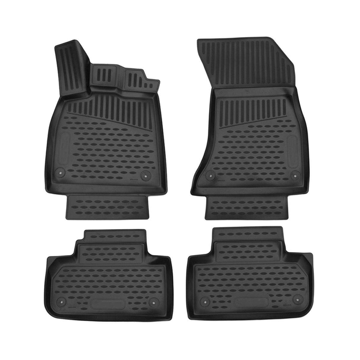 Audi Q5 Floor Mats - Omac - Rubber TPE - Black - '18-'25